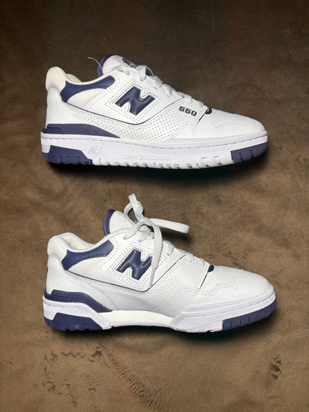 New Balance 550 Sneakers White and Purple - Women’s Size: 7.5 🤍💜